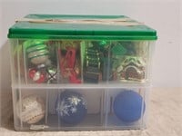 Small Container of Christmas Decorations