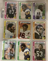 9-1978 Football  cards