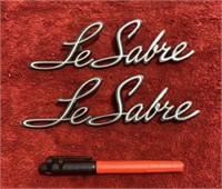 (2) Vintage La Sabre Car Emblems