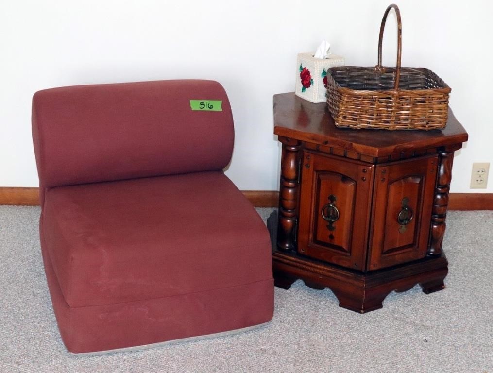 Small Futon and End Table