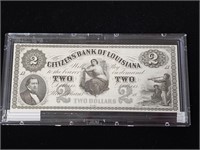 1860 Citizen's Bank of Louisiana $2 Note
