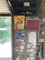 2 Door Metal Cabinet with Contents