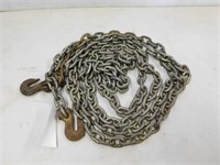 20' 5/16" steel chain. C/w hooks