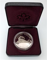 1986 Train Silver $ Gem Proof Canada