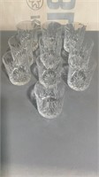 Set of 10 small glasses