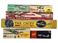 Vintage Balsa Wooden Flying Airplane Model Kits