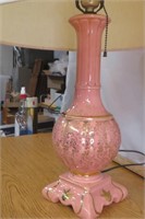 Vintage Pink Lamp Needs New Shade