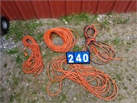 lot of 4 extension cords