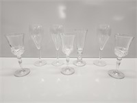 FLAT OF CRYSTAL GLASSES #1