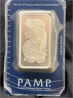 50 grams 999 fine Suisse silver pamp sealed and