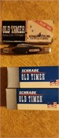 3 POCKET KNIVES 
2 NEW IN THE BOX
1 OLD