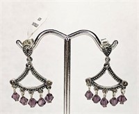 Sterling Silver Classic Victorian Dangle Earring W