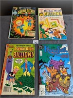 Lot of 4 Comic Books- Dc & Richie Rich