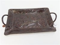 Handmade Leather Tray by Appaloosa Trading Co