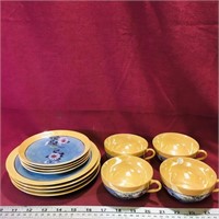 Handpainted / Decorated Dish Set (Vintage)