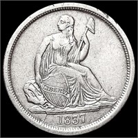 1837 Seated Liberty Dime NEARLY UNCIRCULATED