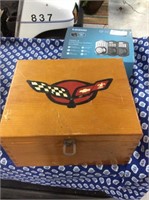 Handpainted wooden Corvette box