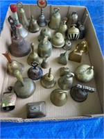 Brass and Metal Bell lot, all sizes and