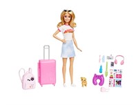 Barbie Doll and Accessories, Travel Set with