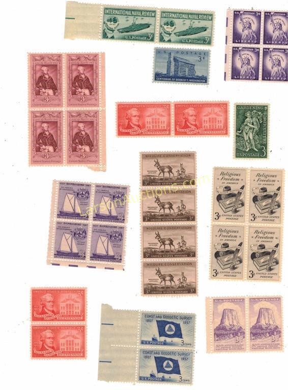 3 cent U.S. postage lot