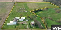Tract 1: 35.52 Acres w/2 Story Brick & Buildings