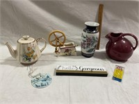 Sadler tea pot, pottery pitcher, vase, Marco