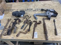 PowerNail Floor Nail Gun, Pipe Wrenches,