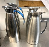 4 Stainless Steel Pitchers