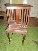 Walnut Turntop Book Case