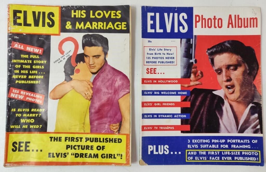 2 1956-57 Elvis Magazines