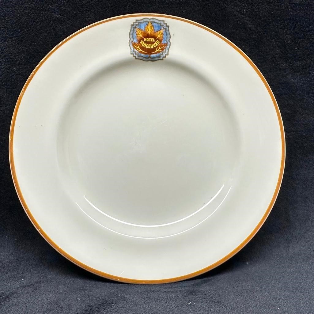 Vintage Railway Hotel Vancouver 6" Bread Plate