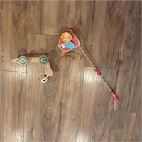 Childrens walking toys made of wood