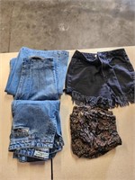 Womens- Jeans, Black Jean Shorts, & Long Pants