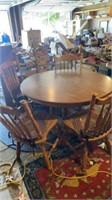 DINING ROOM SET ROUND TABLE WITH 5 CHAIRS 1 ?