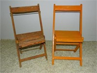 PAIR HAGENBECK WALLACE FOLDING CHAIRS