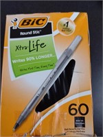 Bic Xtra Life Black Ink Pens