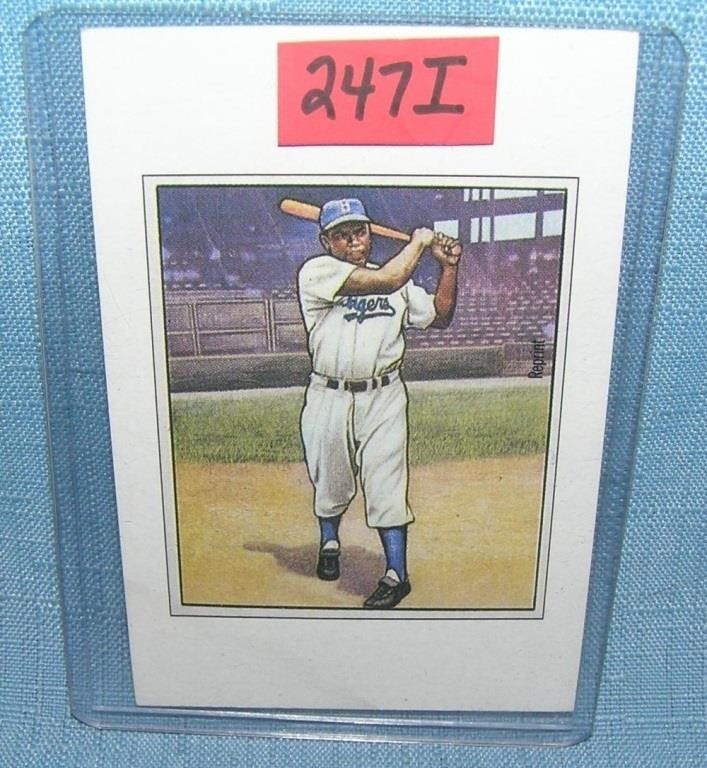 Jackie Robinson Bowman reprint Baseball card