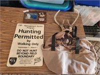 Vintage Nebraska Game Parks Hunting Sign, Hunting