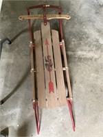 Flexible Flyer wooden and metal sled