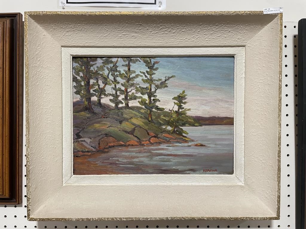 A. D. POLLOCK GEORGIAN BAY COASTLINE PAINTING