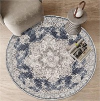 WF482  Yamaziot 4ft Round Area Rug