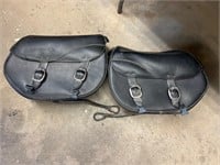 Harley Davidson, leather saddlebags