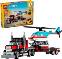 $20  LEGO 3in1 Flatbed Truck & Helicopter 31146