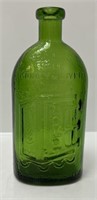Wheaton Antique Rare Green Glass Bottle