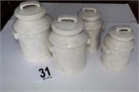 Canister Set - (4) Containers w/Lids (U231)