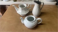 Two Teapots and Pitcher