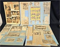 11 Old  NY Yankees Newspaper Clippings Read!