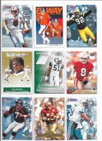 (9) Assorted Football Cards
