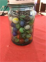 Jar of Collectible Marbles