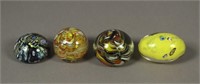 4 Decorative Glass Paper Weights